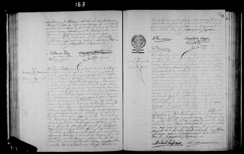 Inscripción de defunción de Máximo Herrrero en Mexico